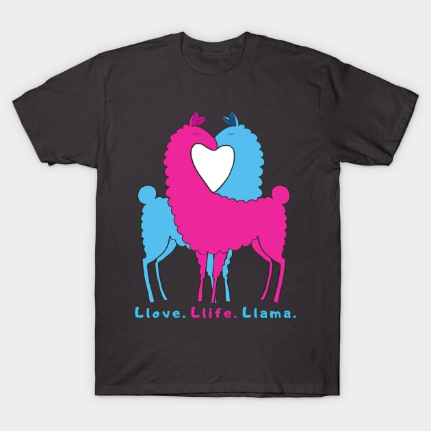 Llove Llife Llama T-Shirt by Handy Unicorn